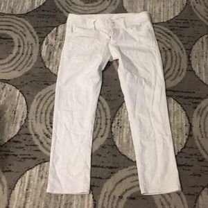 Lilly Pulitzer White Crop Jeans